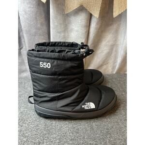 Men's THE NORTH FACE Black/Asphalt Gray Nuptse Apres Snow Boot Size 10